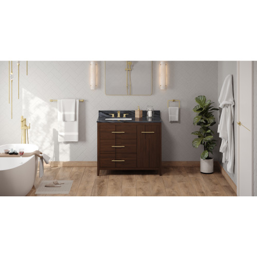 Katara 42" Single Bathroom Vanity Set | VKITKAT42DWMGR | Jeffrey Alexander