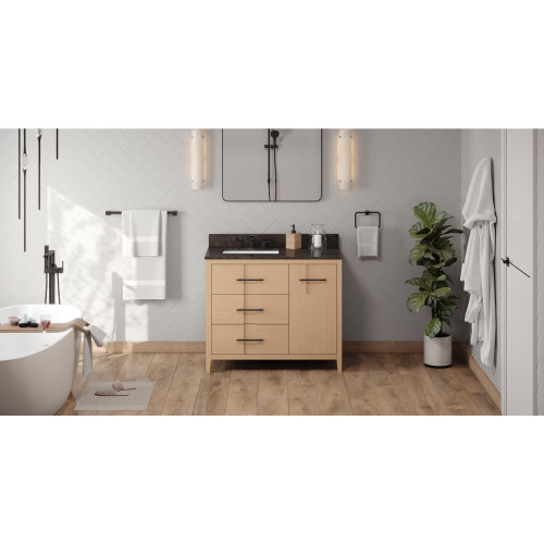 Katara 42" Single Bathroom Vanity Set | VKITKAT42NOLSR | Jeffrey Alexander