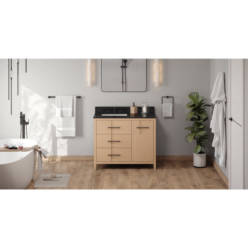 Katara 42" Single Bathroom Vanity Set | VKITKAT42NOBGR | Jeffrey Alexander