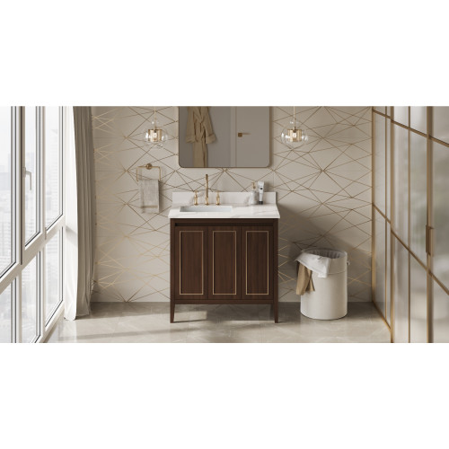 Percival 36" Single Bathroom Vanity Set | VKITPER36DWCQR | Jeffrey Alexander