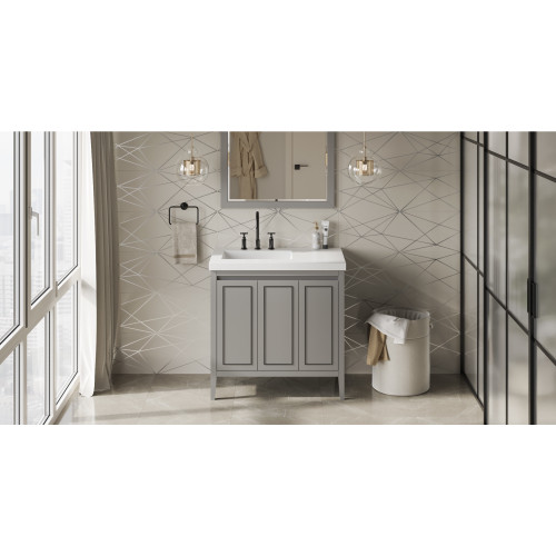 Percival 36" Single Bathroom Vanity Set | VKITPER36GRRER | Jeffrey Alexander