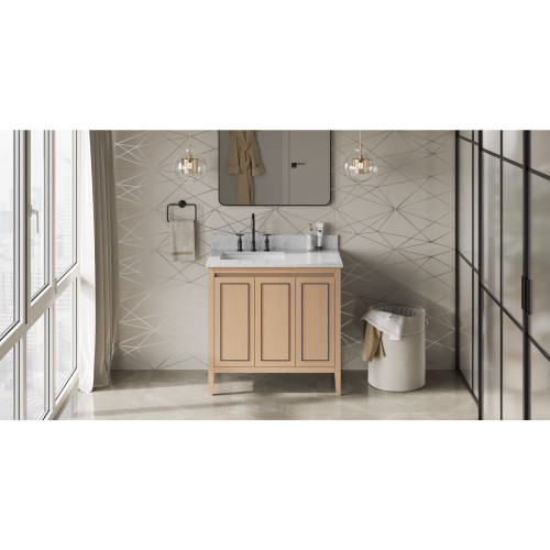 Percival 36" Single Bathroom Vanity Set | VKITPER36NOWCR | Jeffrey Alexander