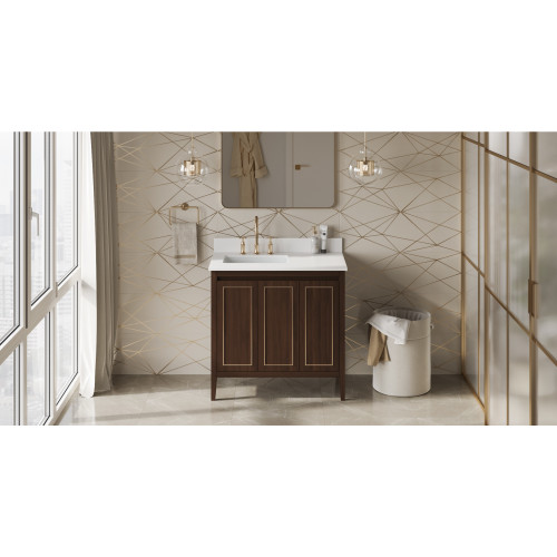 Percival 36" Single Bathroom Vanity Set | VKITPER36DWWQR | Jeffrey Alexander