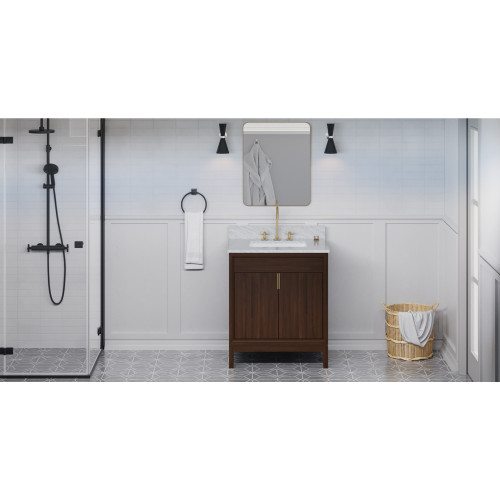 Theodora 30" Single Bathroom Vanity Set | VKITTHE30DWWCR | Jeffrey Alexander