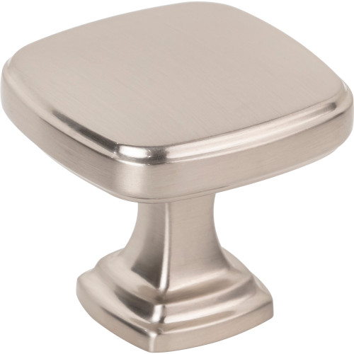 Fontana 1-3/8" Length Square Knob | 782SN | Jeffrey Alexander