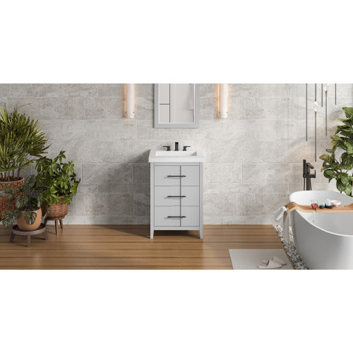 Katara 24" Single Bathroom Vanity Set | VKITKAT24GRRER | Jeffrey Alexander Katara 24" Single Bathroom Vanity Set | VKITKAT24GRRER | Jeffrey Alexander
