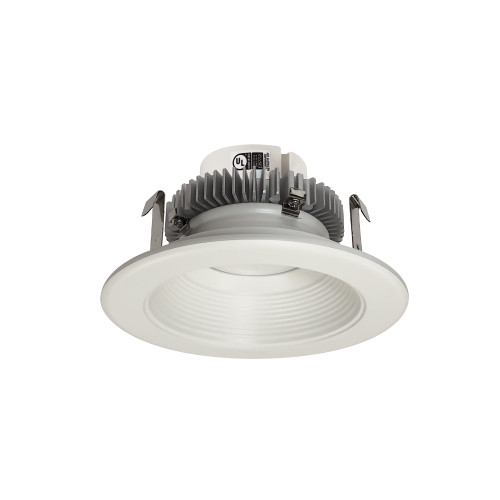 4" Cobalt Click Round Retrofit Baffle, 1000lm / 13.5W, Selectable CCT, White Baffle / White Flange