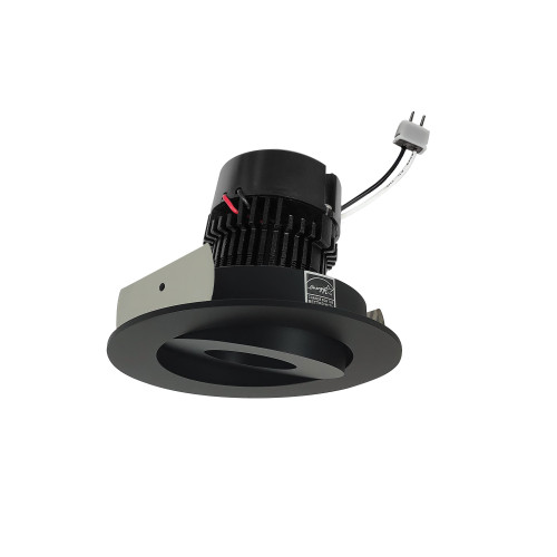 4" Pearl Low Voltage LED Round Adjustable Gimbal Retrofit, 1050lm / 11W, 3000K, Black Finish