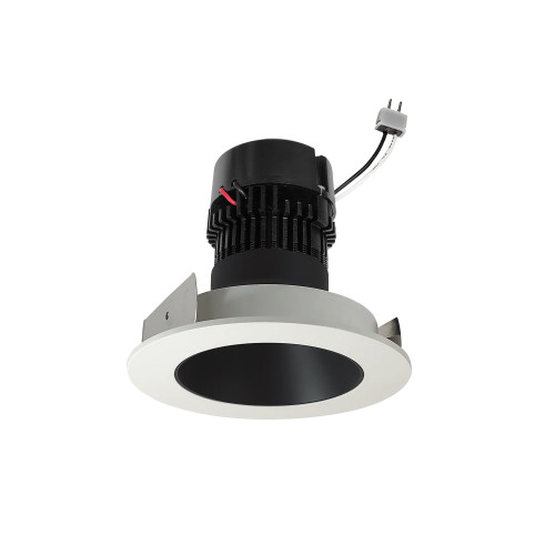 4" Pearl Low Voltage LED Round Retrofit Reflector, 1150lm / 11W, 3000K, Black Reflector / White Flange