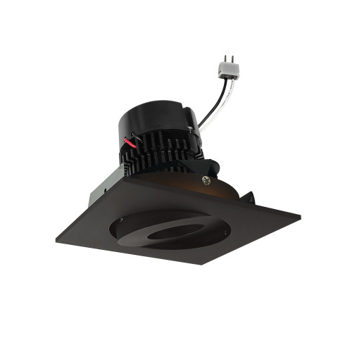 4" Pearl Low Voltage LED Square Adjustable Gimbal Retrofit, 600lm / 11W, Comfort Dim, Bronze Finish