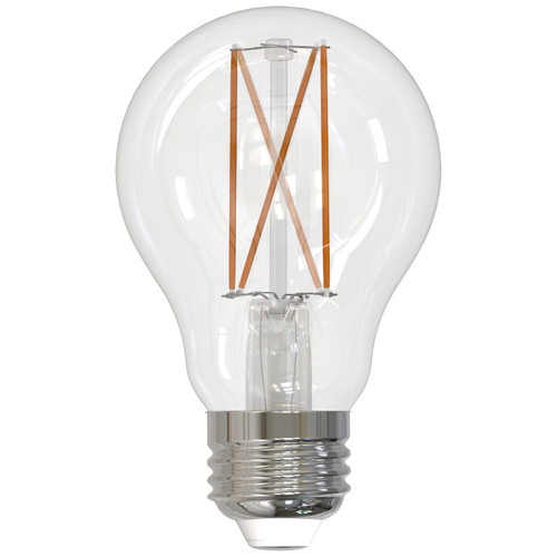 9W LED A19 2700K FILAMENT CLEAR E26 FULLY COMPATIBLE DIMMING | Bulbrite | 776913 | LED9A19/27K/FIL/4
