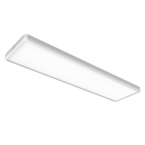 WNLFM | 1’ x 4’ Wellen Linear Flush Mount | ETi Lighting | WNLFM-12-8CP3-SV-TD-WH | ETi Lighting at lightingandsupplies.com