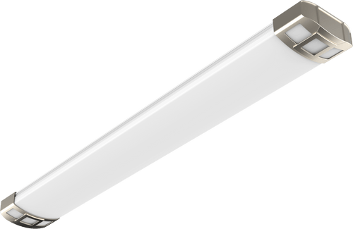 NDWR | NuDeco Wrap 46”x 6” with Brushed Nickel Finish | ETi Lighting | NDWR-N-8CP3-SV-TD-BN | ETi Lighting at lightingandsupplies.com