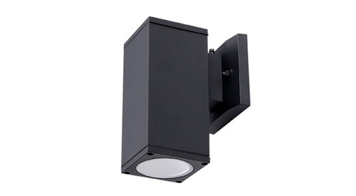 ASD Lighting ASD-OCLS-1A-PC-BK BULB Square Outdoor Wall Cylinder 1xE26 60W 120V with Photocell Black ETL | ASD Lighting at lightingandsupplies.com
