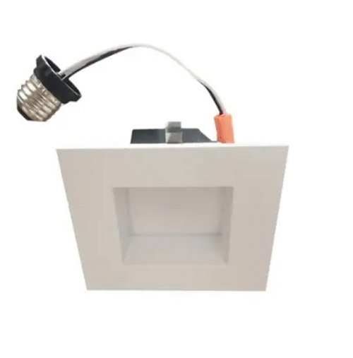 LC12RT4-SQW/CCT 4-in LED Recessed Can Retrofit, Square, Wattage 10W, Voltage 120V, Selectable CCT, White | Cyber Tech Lighting | Cyber Tech Lighting at lightingandsupplies.com