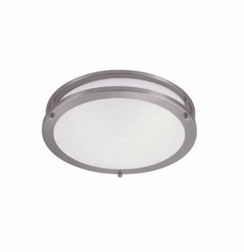 Cyber Tech Lighting C23SAT/NS-LED 16" 25W LED Saturn Ceiling Fixture Nickel Satin,Opal Lens 2700K, 3000K, 3500K, 4000K, 5000K | Cyber Tech Lighting at lightingandsupplies.com