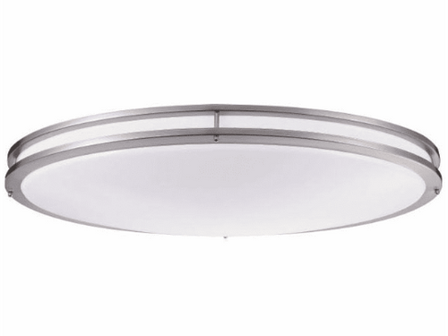 Cyber Tech Lighting C35SAT/NS-LED 32" 50W LED Oval Saturn Ceiling Fixture Nickel Satin, Opal Lens 2700K, 3000K, 3500K, 4000K, | Cyber Tech Lighting at lightingandsupplies.com