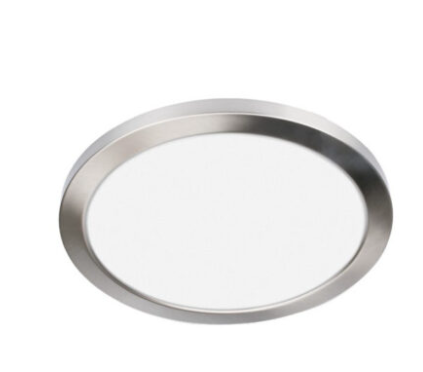 Cyber Tech Lighting C95RD-DISK/NS-2CCT 5" Round LED Flush Mount Light, 60W Inc. Retrofit, Dim, Wattage 9W, Lumens 550 lm, Dual CCT, Nickel Satin | Cyber Tech Lighting at lightingandsupplies.com