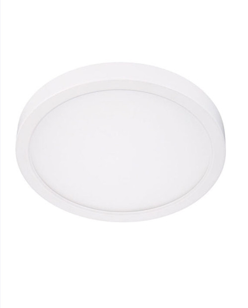 Cyber Tech Lighting C147RD-DISK/WH 8″ Round Flush Mount Ceiling Fixture – 14W LED, 3000K Color Temp. , 980 Lumens, White Finish | Cyber Tech Lighting at lightingandsupplies.com