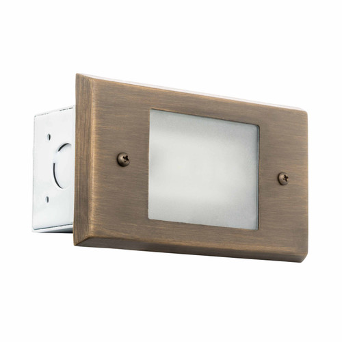 STEP LIGHT, 12V/20W, STEEL BOX | L2-LS-155-BZ | Westgate | Westgate at lightingandsupplies.com