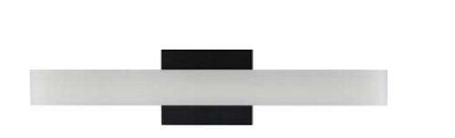 18in ARCHITECTURAL VANITY WITH | LVJ-18-MCT5-BK | Westgate | Westgate at lightingandsupplies.com
