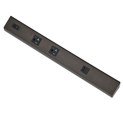 42in ANGLED 4-RECEPTACLE 2 USB | PSA-42-4R-2U-BR | Westgate | Westgate at lightingandsupplies.com
