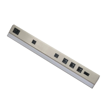 18in ANGLED 2-REC POWER STRIP | PSAL-18-2R-MCT5-BN | Westgate | Westgate at lightingandsupplies.com