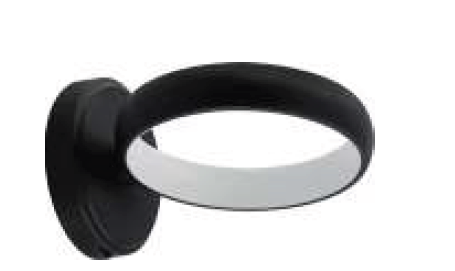 8in HOLLOW CIRCLE WALL SCONCE1 | SCRH-WS-BK | Westgate | Westgate at lightingandsupplies.com