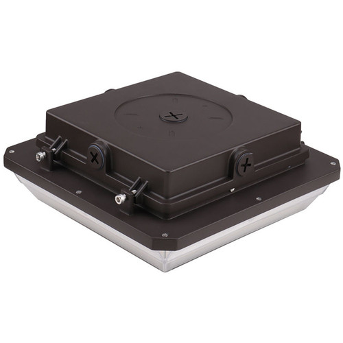 Westgate CAX-40-75W-MCTP-SR Canopy Garage Light, Angled Beam, Selectable 40/60/75W 30/40/50K 0-10V | Westgate at lightingandsupplies.com