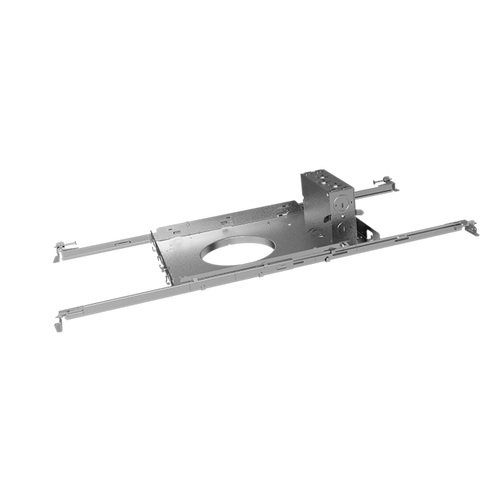 Green Creative 35121 New Construction Plate For T-Grid & Stud/Joist Ceilingswith Integral Junction Box & Pre-Installed Nailsfits Standard 2X2' & 2X4' T-Gridsfits 16" - 24" Stud/Joist Spacingfor Innofit & Selectfit 4 | NCFJB4S | Green Creative at lightingandsupplies.com