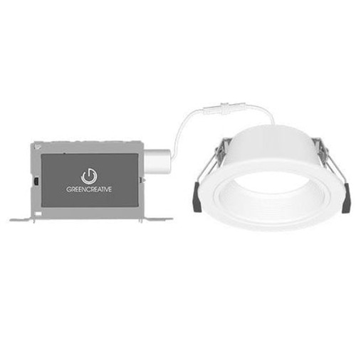 Green Creative 6-in 21W Downlight, Round, DM, Baffle, Wide, 4000lm, 120V-277V, 5CCT, W | NYXDM6RD/M9CCT5S/DUALDIM/WD/WBW | Green Creative at lightingandsupplies.com