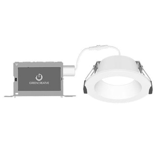 Green Creative 8-in 7.5/21W NYX Downlight, DM, Medium, 120V-277V, Selectable CCT, WW | NYXDM8RD/S9CCT5S/DUALDIM/MD/WW | Green Creative at lightingandsupplies.com
