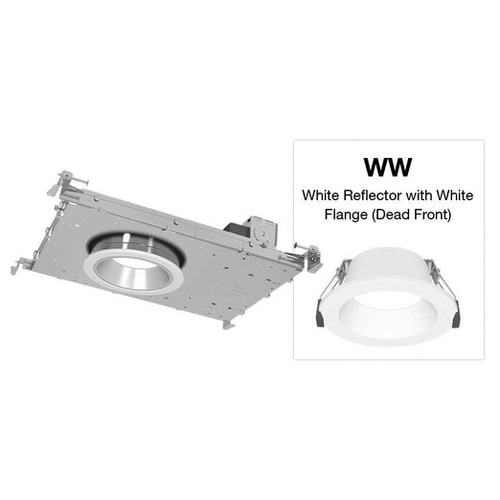 Green Creative 4-in 41W NYX Downlight, RND, SM, NC, 60°, 120V-277V, CCT Select, WH/WH | NYXNC4RD/M9CCT5S/DUALDIM/MD/WW | Green Creative at lightingandsupplies.com