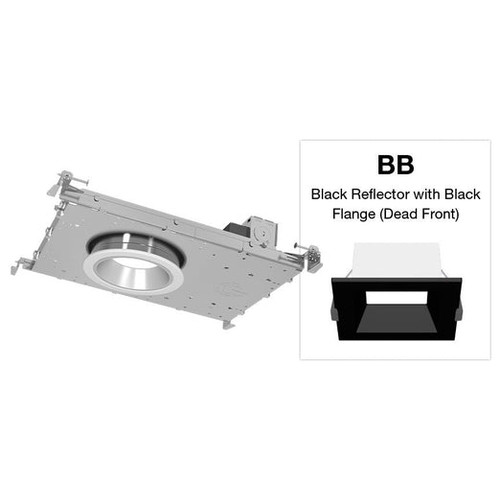 Green Creative 4-in 41W NYX Downlight, SQR, SM, NC, 60°, 120V-277V, CCT Select, BK/BK | NYXNC4SQ/M9CCT5S/DUALDIM/MD/BB | Green Creative at lightingandsupplies.com