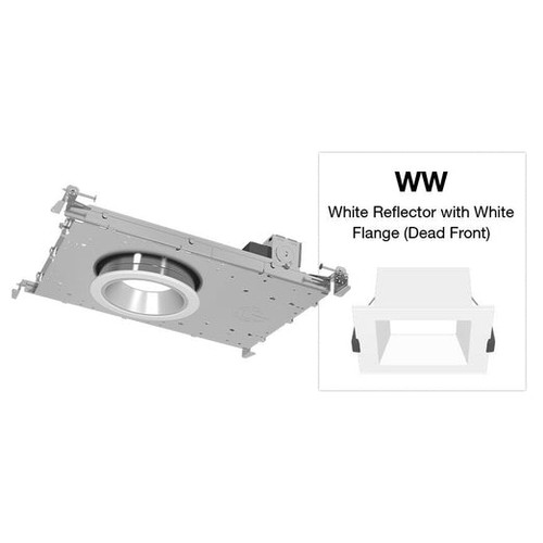 Green Creative 6-in 41W NYX Downlight, SQR, SM, NC, 80°, 120V-277V, CCT Select, WH/WH | NYXNC6SQ/M9CCT5S/DUALDIM/WD/WW | Green Creative at lightingandsupplies.com