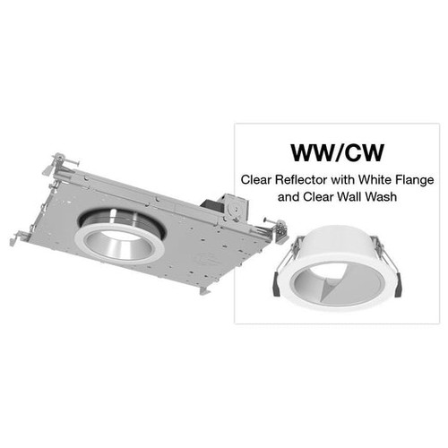 Green Creative 6-in 21W Downlight, Round, NC, Smooth, Wall, 4000lm, 120V-277V, 5CCT, Cl/W | NYXNC6RD/M9CCT5S/DUALDIM/WW/CW | Green Creative at lightingandsupplies.com