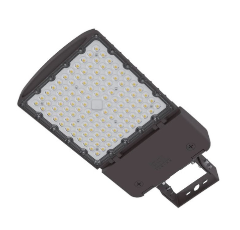 ESL Vision ESL-AL-75150W-13050-HV-BKFUDM-T3 LED Area Light, Wattage 150W Max, Color Temperature 3000K/4000K/5000K, Built In Receptacle & Shorting Cap, 200-528V, Fixed Universal Direct Mount, T3 Lens, Black Finish | ESL Vision at lightingandsupplies.com