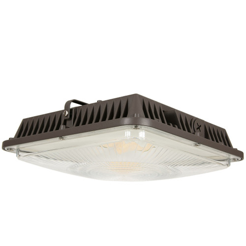 ESL Vision ESL-CP-3060W-43050-BZ-1DHOC-PC LED Canopy Fixture, Wattage 30/40/60W, Color Temperature 3000K/4000K/5000K, Upto 7,800 Lumens, Voltage 120-277VAC Input, Built in Daylight & Occupancy Sensor, Photocell, Bronze Finish | ESL Vision at lightingandsupplies.com