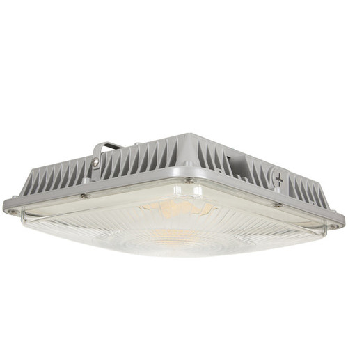ESL Vision ESL-CP-3060W-43050-GR-1DHOC-PC LED Canopy Fixture, Wattage 30/40/60W, Color Temperature 3000K/4000K/5000K, Upto 7,800 Lumens, Voltage 120-277VAC Input, Built in Daylight & Occupancy Sensor, Photocell, Grey Finish | ESL Vision at lightingandsupplies.com