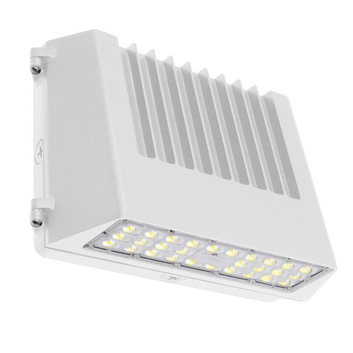 ESL Vision ESL-FCWP-2555W-23050-WH-EM9 LED Full Cut Off Wall Pack, Voltage 120-277VAC, 10 kV Surge Protector, with on/off Photocell Integrated, Emergency Backup Battery Unit, White Finish | ESL Vision at lightingandsupplies.com