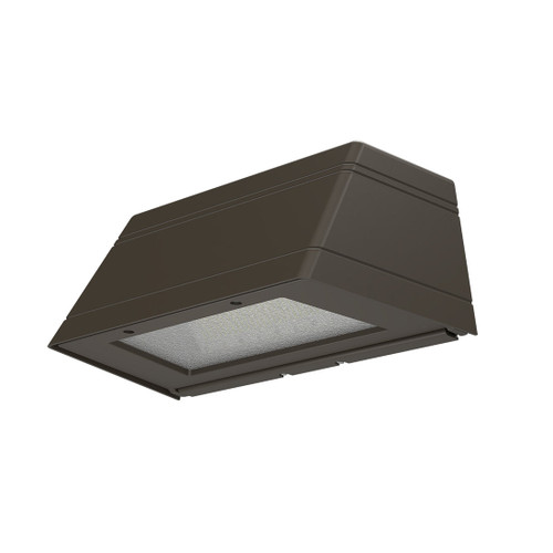 ESL Vision ESL-WPTP-2565W-13050-BZ-EM9 LED Geometric Architectural Wall Pack Trapezoid, Voltage 120-277VAC, 10 kV Surge Protector, With on/off Photocell Integrated, With Emergency Back Up Unit, Bronze Finish | ESL Vision at lightingandsupplies.com