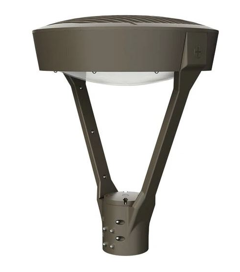 ESL Vision ESL-PT-100160W-13050-BZ Decorative Post Top, 100W/125W/160W Selectable, 19,400 Lumens, 3000/4000/5000K Adjustable, 120-277VAC, Bronze Finish, 10kV Surge Protector, Built-In Photocell, Bronze Finish | ESL Vision at lightingandsupplies.com