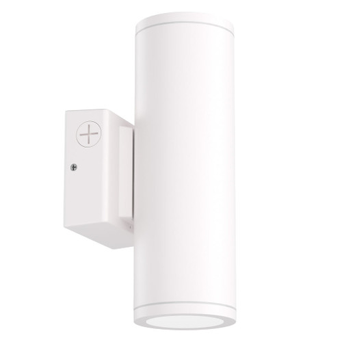 ESL Vision ESL-CYL-R4-20W-13050-WHWM Wall-Mounted Cylinder, 4" Round, 20W, 2,640 Lumens, Adjustable Up/Down Light, Selectable CCT (3000K/4000K/5000K), 45° Beam Angle, White Finish, Integrated On/Off Photocell | ESL Vision at lightingandsupplies.com