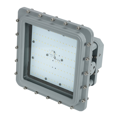 ESL Vision ESL-HZFL-S80W-150-120D LED Hazardous Flood Light, Wattage 80W, Lumens 11200 lm, Color Temperature 5000K, Voltage 100-277VAC Input, 120° Beam Angle, Class l, Division l, Grey Finish | ESL Vision at lightingandsupplies.com
