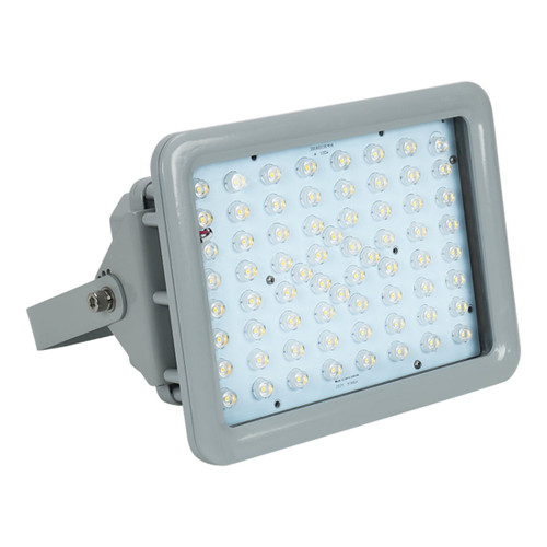 ESL Vision ESL-HZFL-L120W-250-HV-120D LED Hazardous Flood Light, Wattage 120W, Lumens 16800 lm, Color Temperature 5000K, Voltage 200-480VAC Input, 120° Beam Angle, Class l, Division ll, Grey Finish | ESL Vision at lightingandsupplies.com