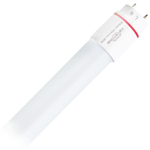 Keystone LED Light Bulb (12088 / KT-LED10.5T8-48GC-835-D-CP)
10.5 watt - 120/277 volt - 48" - T8 - Medium Bi-Pin (G13) Base - 3,500K - Neutral White - Ballast Bypass - Shatterproof - Coated Glass - Direct-Drive Series | Keystone Technologies | Keystone Technologies at lightingandsupplies.com