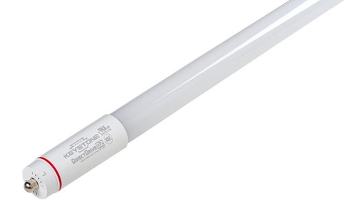 Keystone 25W LED T8 Lamp 8 Foot Glass Construction Single Pin Base 5000K 120-277V Input Internal Driver Direct Drive (KT-LED25T8-96G-850-D2) | Keystone Technologies | Keystone Technologies at lightingandsupplies.com
