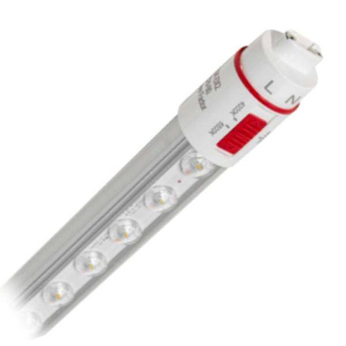 Keystone LED Light Bulb (16349 / KT-LED37T8-84P2SO-8CSK-DX2)
37 watt - 120/277 volt - 84" - T8 - Recessed Double Contact (R17d) Base - 4,000K/5,000K/6,500K - CCT Selectable - Ballast Bypass - Double-Sided | Keystone Technologies | Keystone Technologies at lightingandsupplies.com