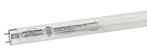 Keystone KT-LED13.5T8-48G-835-E/G2 13.5W LED T8 Tube, 2200 Lumen, Glass Construction, 4Ft, 3500K, 70K Hrs, External Drive Type C. | KT-LED13.5T8-48G-835-E /G2 | Keystone Technologies | Keystone Technologies at lightingandsupplies.com