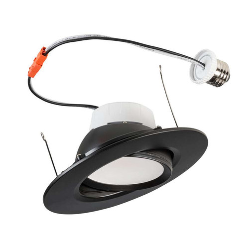 Keystone 5/6 Inch Circular LED Residential Retrofit Gimbal Black Trim 11W 2700K/3000K/3500K/4000K/5000K Triac Dimming Quick Disconnect E26 Base (KT-LED11RD-6C-9CSF-DIM-G-B) | Keystone Technologies | Keystone Technologies at lightingandsupplies.com